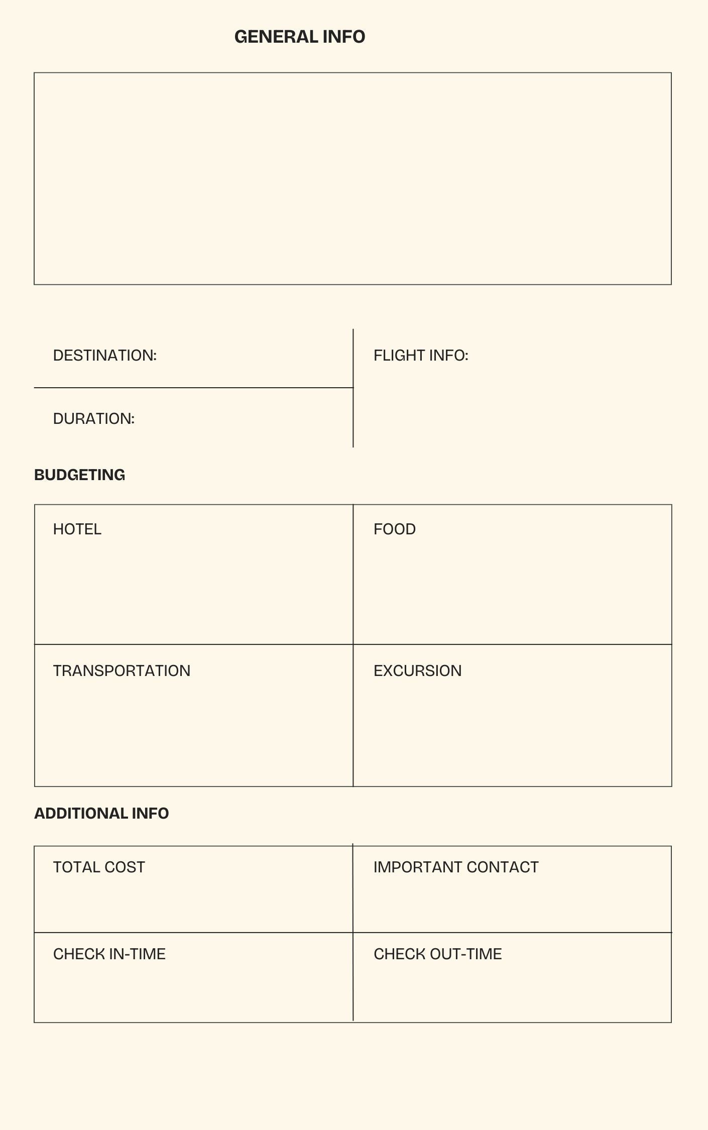 Travel planner