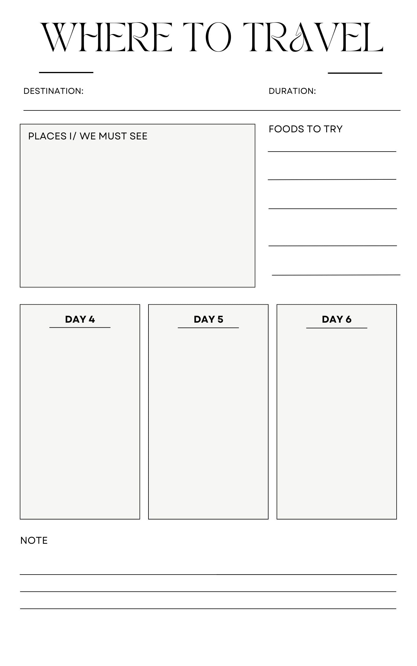 Travel planner
