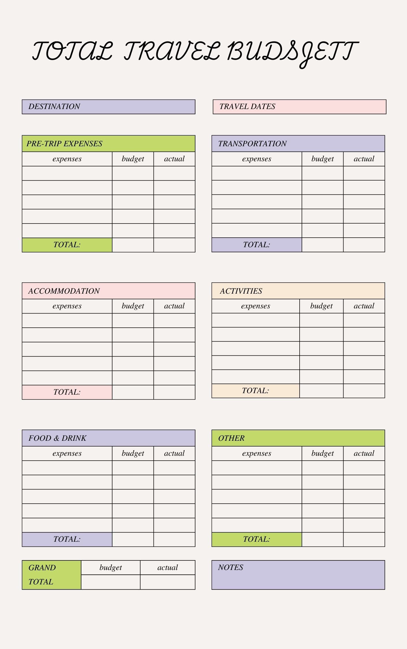 Travel planner